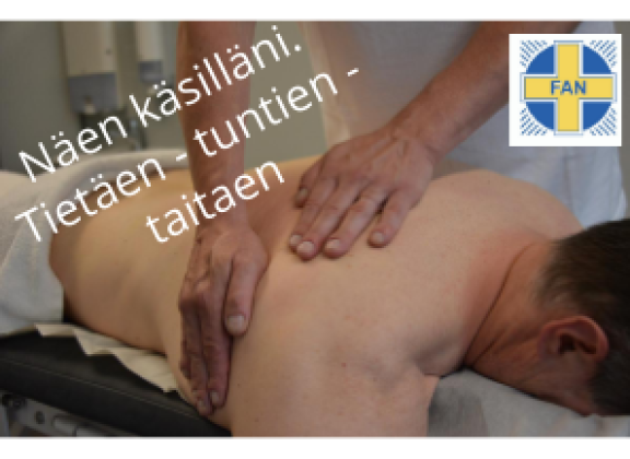hierotaan asiakkaan selkää